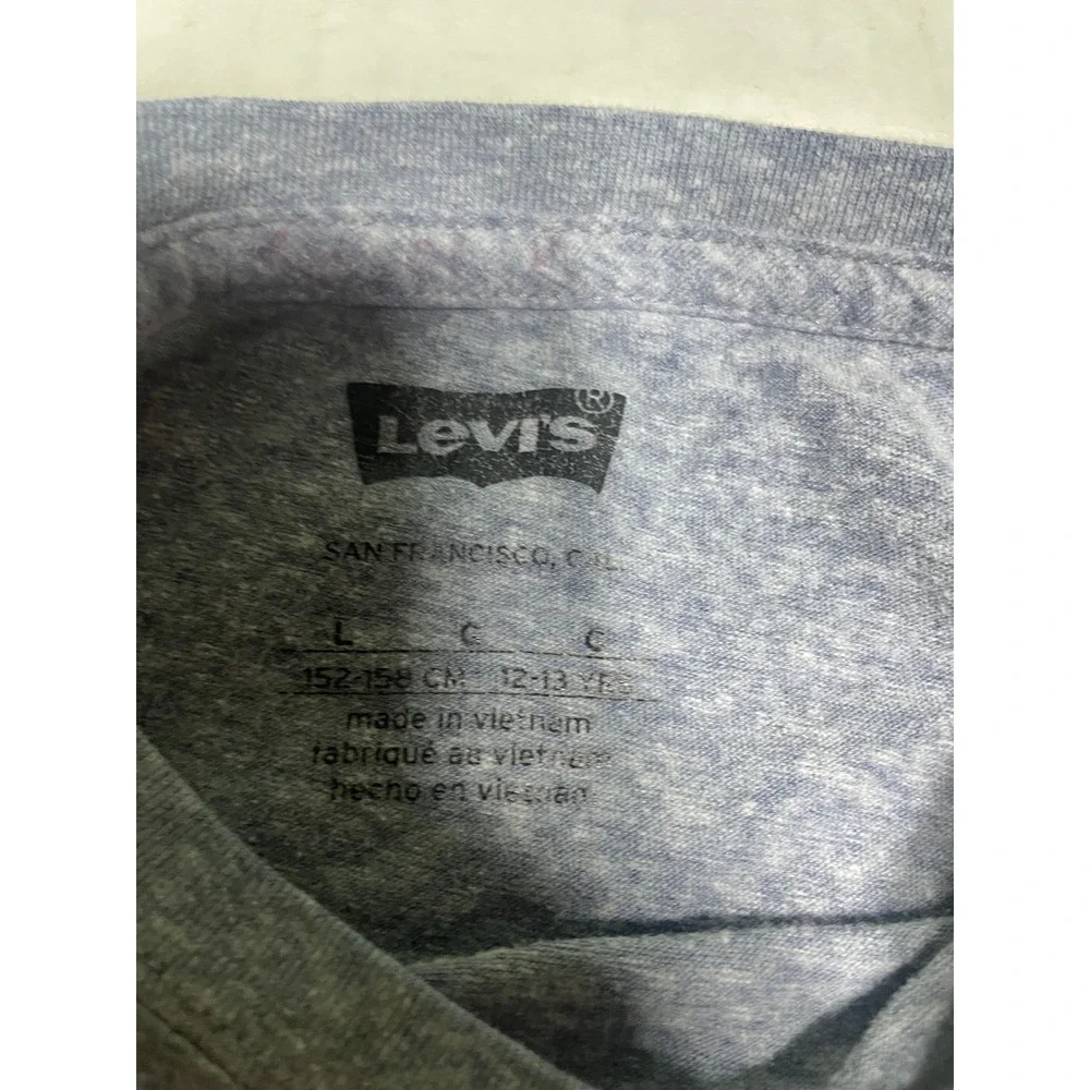 Kids Levi's San Francisco American Graphic Tee Gray‎ Size L 12 13 Years - Picture 3 of 8